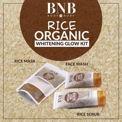 BNB Whitening Rice Extract Bright & Glow Kit (3-in-1) - ZEPHALI