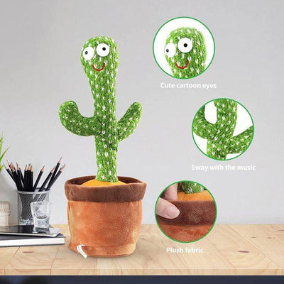 CUTE DANCING AND TALKING CACTUS TOY FOR KIDS - ZEPHALI