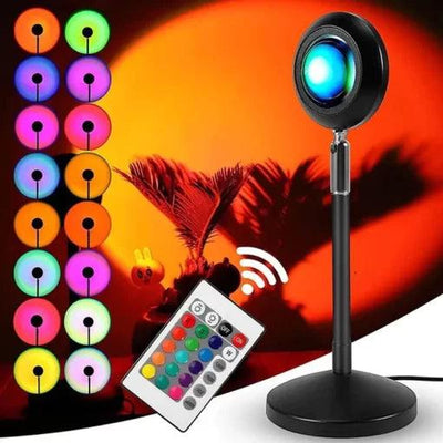 SUNSET LAMP – 16 COLORS REMOTE CONTROLLED - ZEPHALI